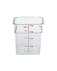 Контейнер для продуктов градуированный пластик 3,8л ,H=18,7,L=18,5,B=18,5см прозр.