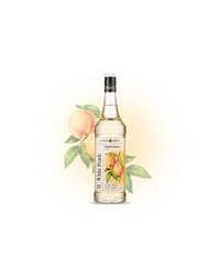 Сироп «Белый Персик» Pinch&Drop стекло 1л D=85,H=330мм белый