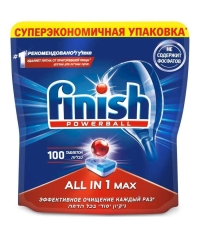 Таблетки для посудомоечных машин Finish All in 1 Max 100 шт.