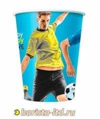 Бумажный стакан Football цветной (100 шт) d=70 150 мл