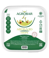 Пюре замороженное Agrobar Авокадо без сахара 1000 г