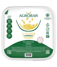 Пюре замороженное Agrobar Банан без сахара 1000 г