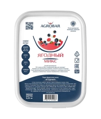 Пюре замороженное Agrobar Ягодный Микс 250 г