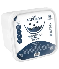 Пюре замороженное Agrobar Черника 1000 г