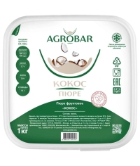 Пюре замороженное Agrobar Кокос без сахара 1000 г