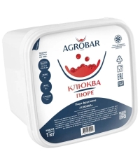 Пюре замороженное Agrobar Клюква 1000 г