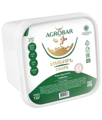 Пюре замороженное Agrobar Имбирь без сахара 1000 г