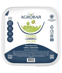 Пюре замороженное Agrobar Киви с семечкой 1000 г