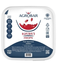 Пюре замороженное Agrobar Кизил 1000 г