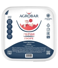 Пюре замороженное Agrobar Личи 1000 г