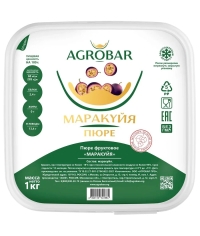 Пюре замороженное Agrobar Маракуйя без сахара 1000 г