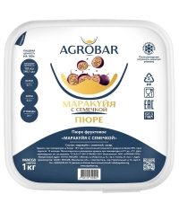 Пюре замороженное Agrobar Маракуйя с семечкой 1000 г