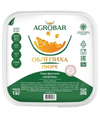 Пюре замороженное Agrobar Облепиха без сахара 1000 г