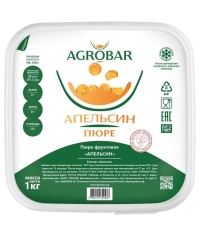 Пюре замороженное Agrobar Апельсин без сахара 1000 г