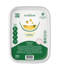 Пюре замороженное Agrobar Ананас без сахара 250 г
