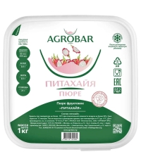 Пюре замороженное Agrobar Питахайя без сахара 1000 г