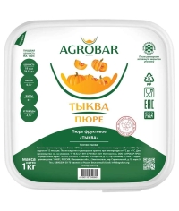 Пюре замороженное Agrobar Тыква без сахара 1000 г