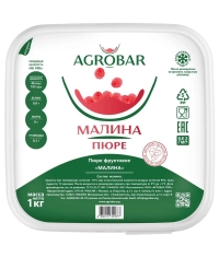 Пюре замороженное Agrobar Малина без сахара 1000 г