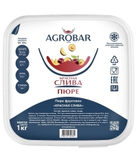 Пюре замороженное Agrobar Слива Красная 1000 г
