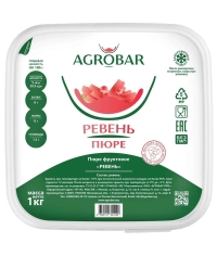 Пюре замороженное Agrobar Ревень без сахара 1000 г