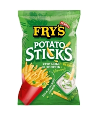 Чипсы-соломка картофельные FRY’S Нежная сметана и игривая зелень 90 г
