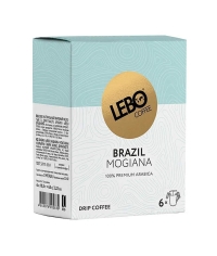 Кофе молотый в дрип-пакетах LEBO Brazil Mogiana 63 г