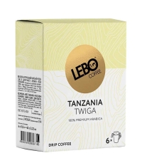 Кофе молотый в дрип-пакетах LEBO Tanzania Twiga 63 г