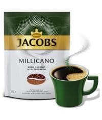 Кофе молотый в растворимом Jacobs Millicano 75 г