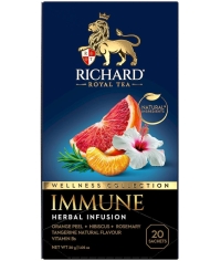 Чайный напиток Richard IMMUNE цветочный аромат. 20 саше × 1.5 г