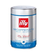 Кофе молотый illy Decaffeinato без кофеина 250 г в жестяной банке