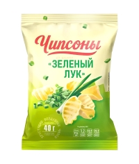 Чипсы картофельные Чипсоны со вкусом Зелёного лука 40 г