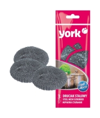 Мочалка металлическая York для посуды 3 шт