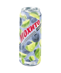 Напиток газированный Очаково Мохито Черника Голубика 450 мл ж/б