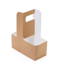 Держатель стаканов Cup Holder на 2 стакана Крафт 160×80×80 мм