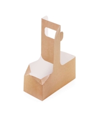 Держатель стаканов Cup Holder на 2 стакана Крафт 160×80×80 мм Держатель стаканов Cup Holder на 2 стакана Крафт 160×80×80 мм