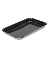Лоток для фаст-фуда OSQ PLATTER BE 500 мл черный/крафт 110×200×20 мм