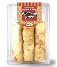 Блинчики "Маэстро Класс" с красной рыбой 210 г