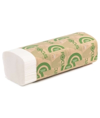 Полотенца бумажные Focus Eco листовые V-сложение 1-слойные 23×20.5 см 250 л.