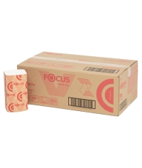 Полотенца бумажные Focus Premium листовые V-сложение 2-слойные 23×20.5 см 200 л.