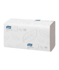Полотенца бумажные TORK Advanced листовые ZZ-сложение 2-слойные 23×23 см 190 л.