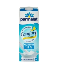 Молоко Parmalat Comfort безлактозное 1.8% БЗМЖ тетрапак с крышкой 1000 мл