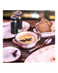 Чашка бульонная Пастораль фарфоровая 270 мл Оранжевая