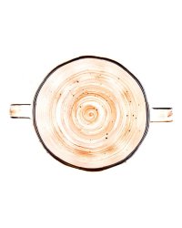 Чашка бульонная Пастораль фарфоровая 270 мл Оранжевая