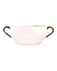 Чашка бульонная Пастораль фарфоровая 270 мл Оранжевая