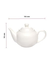 Чайник заварочный фарфоровый 250 мл Белый