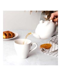 Чайник заварочный фарфоровый 450 мл Белый