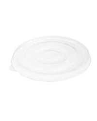 Крышка для контейнера Round Bowl 1300 мл d=185 мм плоская Прозрачная PET