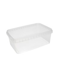 Контейнер без крышки с пломбой 1200 мл Прозрачный 191×129 мм