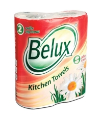 Полотенца бумажные 2-слойные Belux 2 рулона