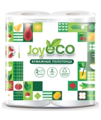 Полотенца бумажные JOY Eco mini 2-слойные 2 рулона